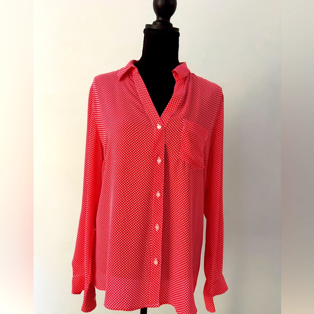 Red Polka Dot Women's Top